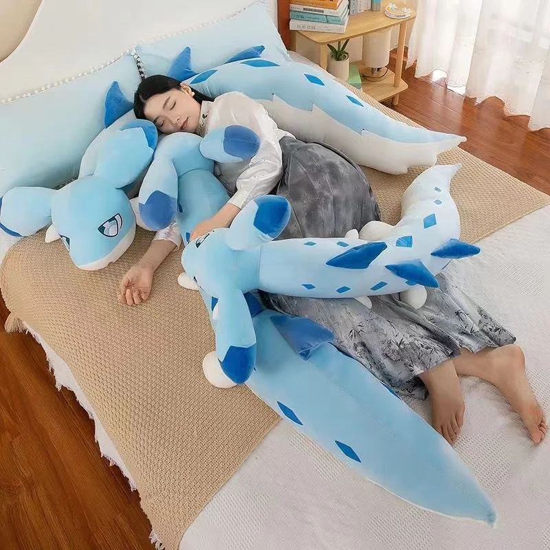 60-100cm Palworld Chillet Plush Long Big Pillow Kawaii Sofa Soft Ornament Weasel Blue Dragon Cute Soft Stuffed Game Peripheral