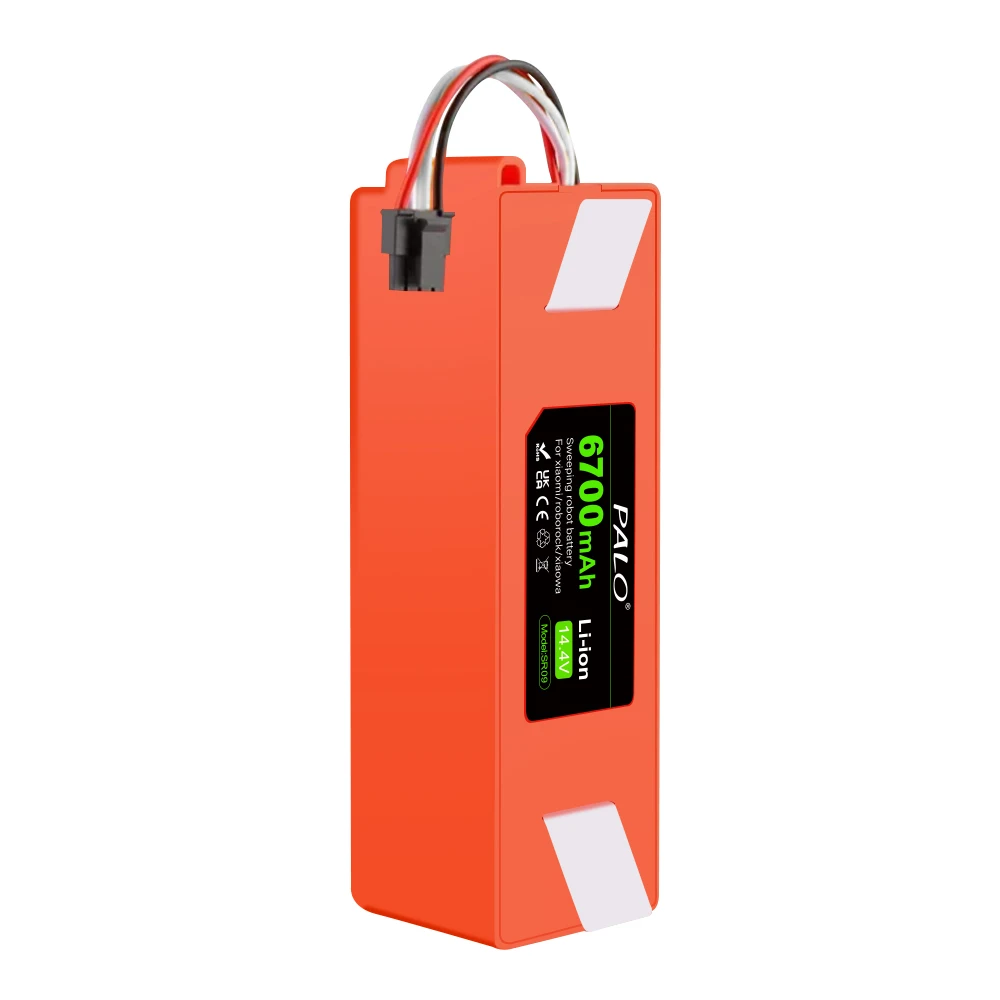 14.4V 6700mAh Robotic Vacuum Cleaner Replacement Battery For Xiaomi Roborock S55 S60 S65 S50 S51 S5 MAX S6 Parts BRR-2P4S-5200S