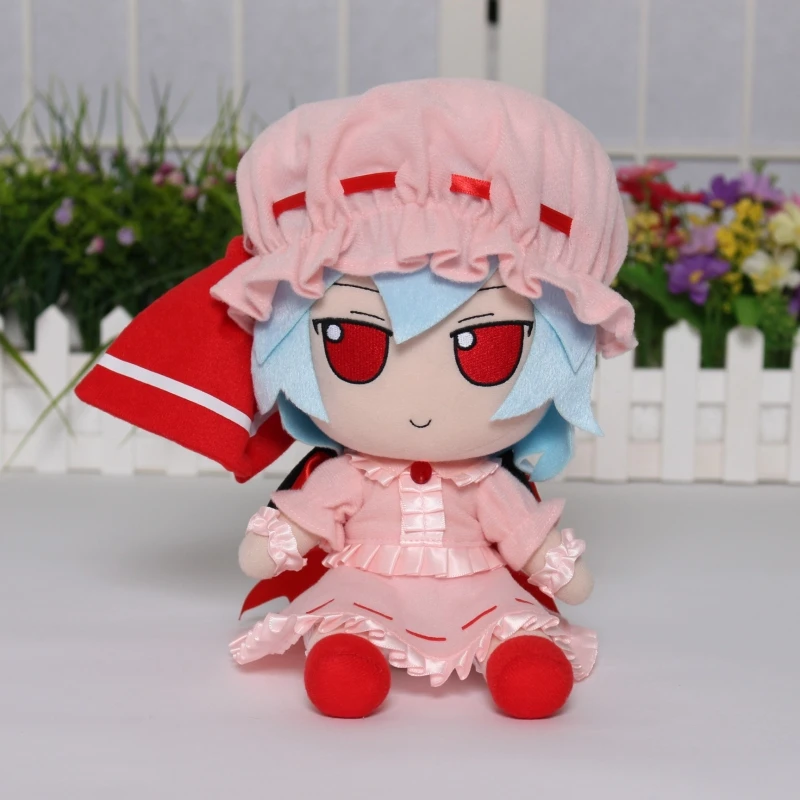 20cm Anime Touhou Project Plush Doll Game Remilia Scarlet Flandre Reisen Fujiwara no Mokou Fumo Cosplay Stuffed Toy for Gift