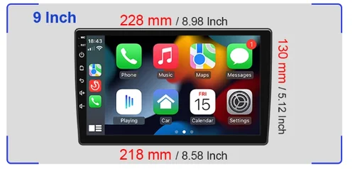 Imagen 2 del producto Autoradio Universal Android 15 de 9 pulgadas, navegación Multimedia, cámara automática 360, GPS, 4G, WIFI, BT, DSP, DVD, unidad principal Carplay