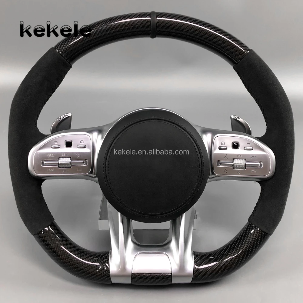 

For Mercedes-Benz W204 W205 W207 W211 W212 W213 W221 W222 GLS Upgrade New AMG Carbon Fiber Steering Wheel Can Be Customized