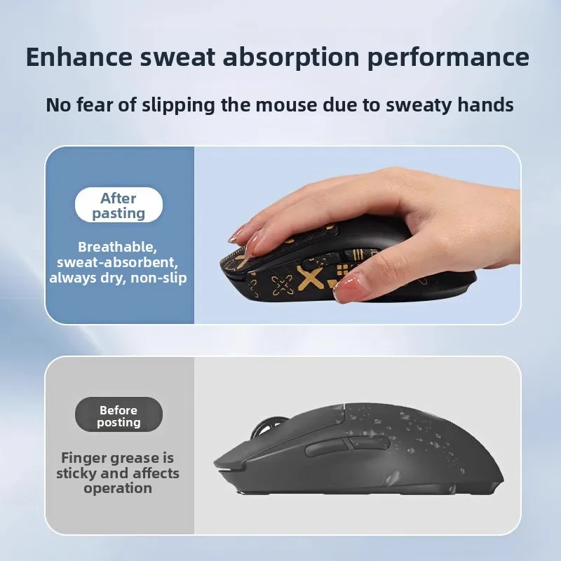Premium Anti - Slip Sticker Kit For Logitech GPW First Generation Mouse weat-Resistant Game Mouse AccessoriesFloral