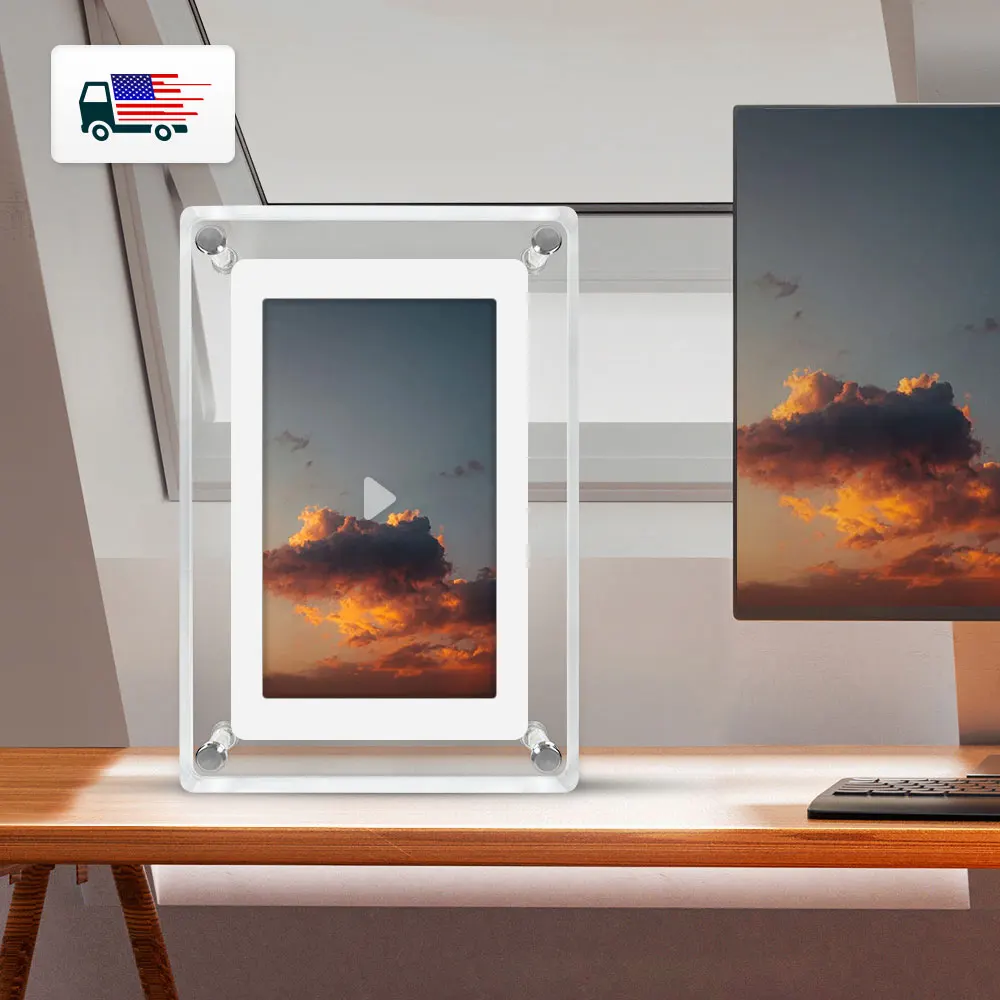 New Design 5 Inch IPS Black Friday Picture Video Hd 1080p Digital Photo Frame Smart Picture Frame