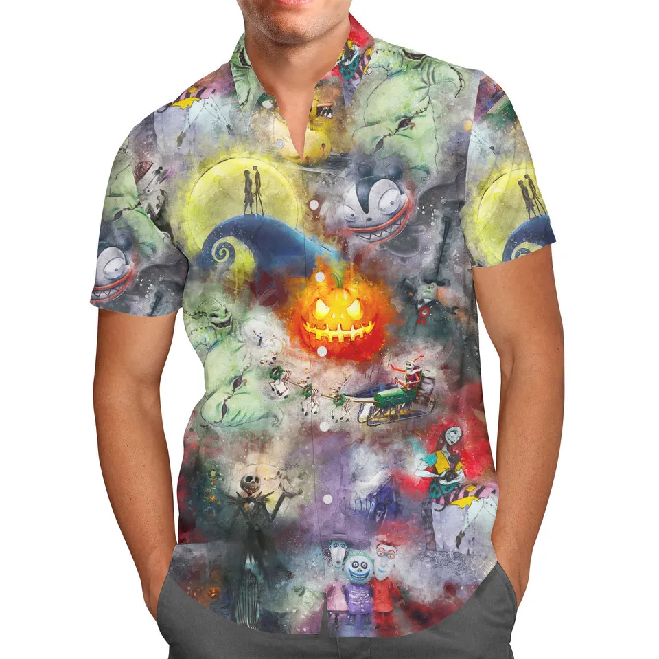 2024 Disney Halloween Nightmare Jack Hawaiian Men's Shirt