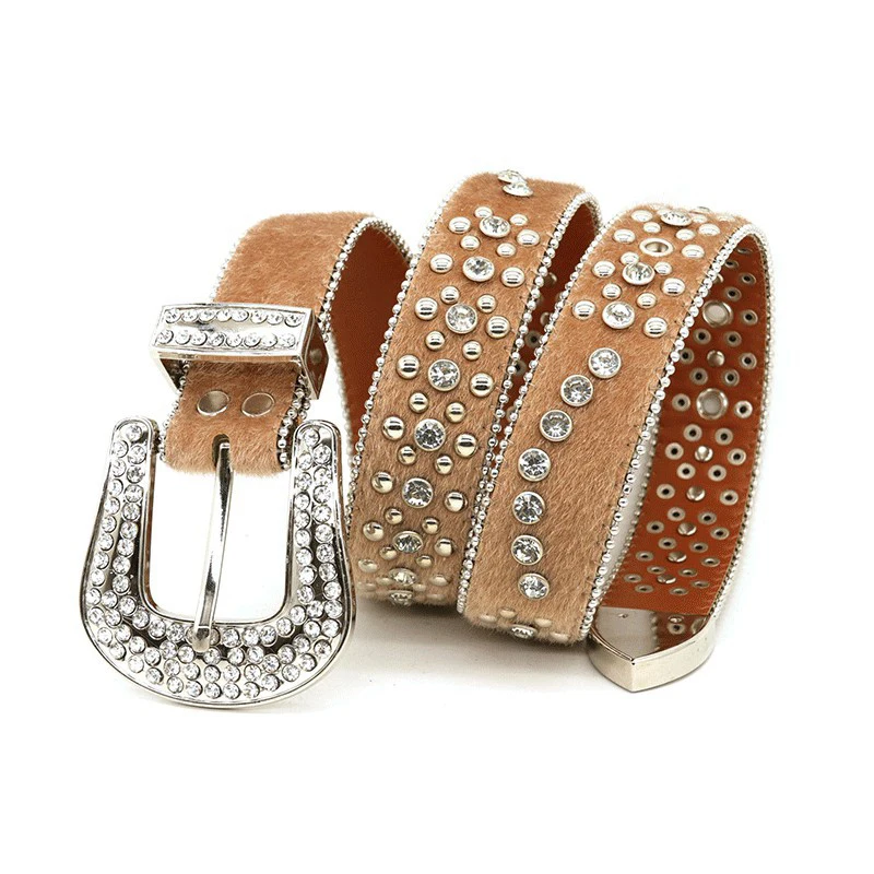 男性ファッションリベットベルト牛スエードレザーラインストーンベルトパンクゴスダイヤモンドスタッズウエストバンドレディーススタイリッシュなデザイナーストラップオン