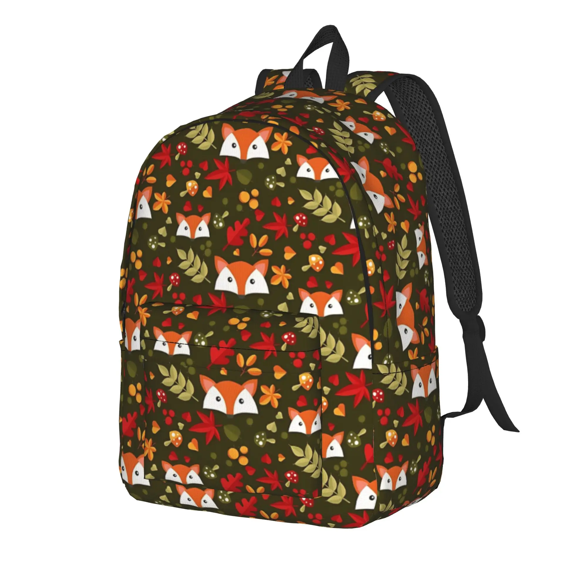 Autumn Fox  Casual Backpack Outdoor High School Business Foxes Autumn Partten Daypack for Men Women Laptop Shoulder Bag