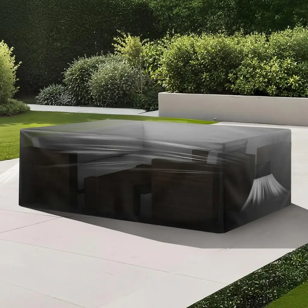 

Patio Furniture Cover, 420D Heavy Duty Waterproof Outdoor Dining Table and Chairs Cover, Large Squre Patio Table Covers with