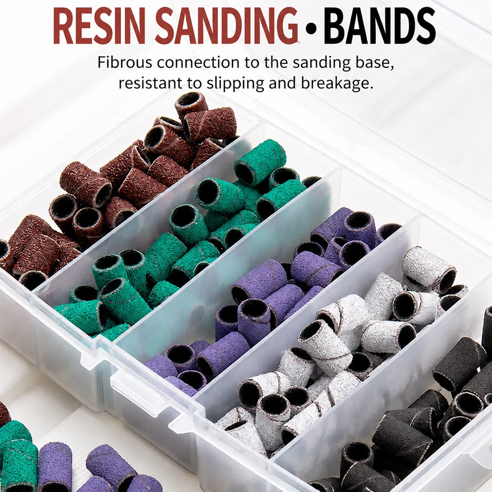 1 box Carbide Nail Drill Bits Set Electric Nail Drill Bit with Small Sanding Bands For Gel Removal Polishing Tool Manicure Salon