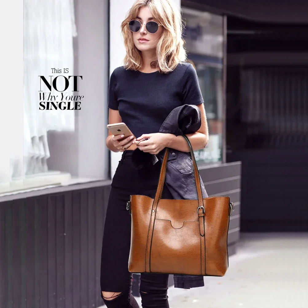 Shoulder Bags for Women Oil Wax Leather Handbag Tote Crossbody Bag Women Luxury Handbag Women Bags Designer Handbag High Quality