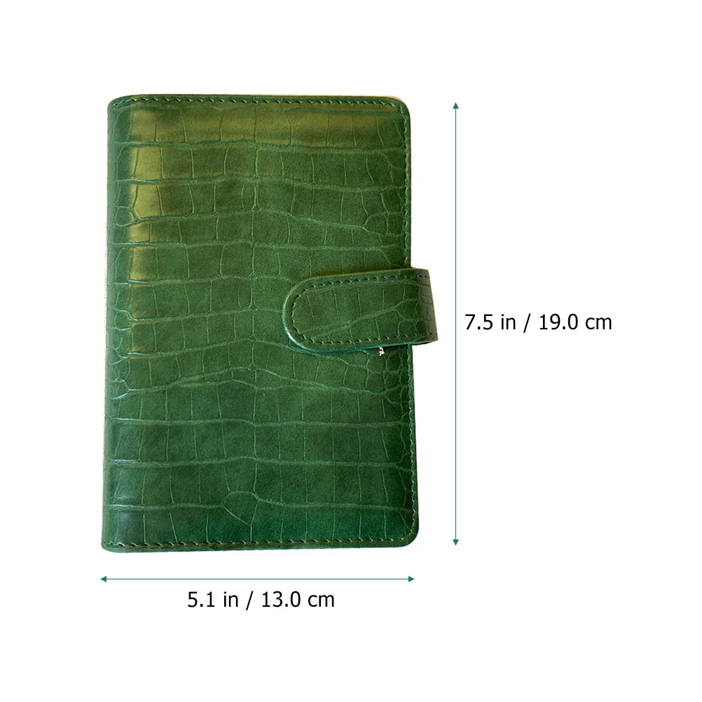 

A6 Loose Leaf Binder Notebook Cover Crocodile Texture Portable Protective Cover Refillable Journal