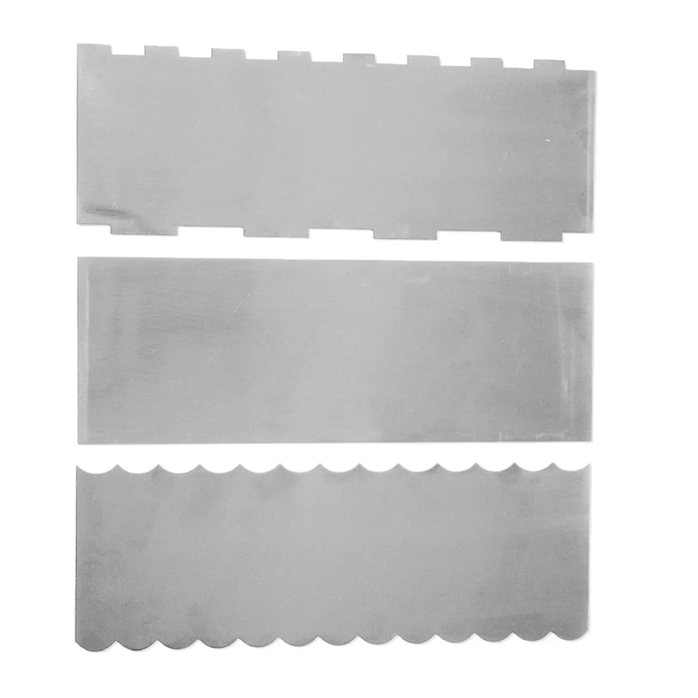 

3 Pcs Cream Spatula Cake Decorating Smoother Bakery Stainless Steel Tool Set Diy for Pastry Tools