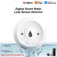 Tuya Zigbee Smart Water Leak Detector Water Flood Sensor Smart Life App Alert Overflow Water Leakage Sensor Zigbee2mqtt