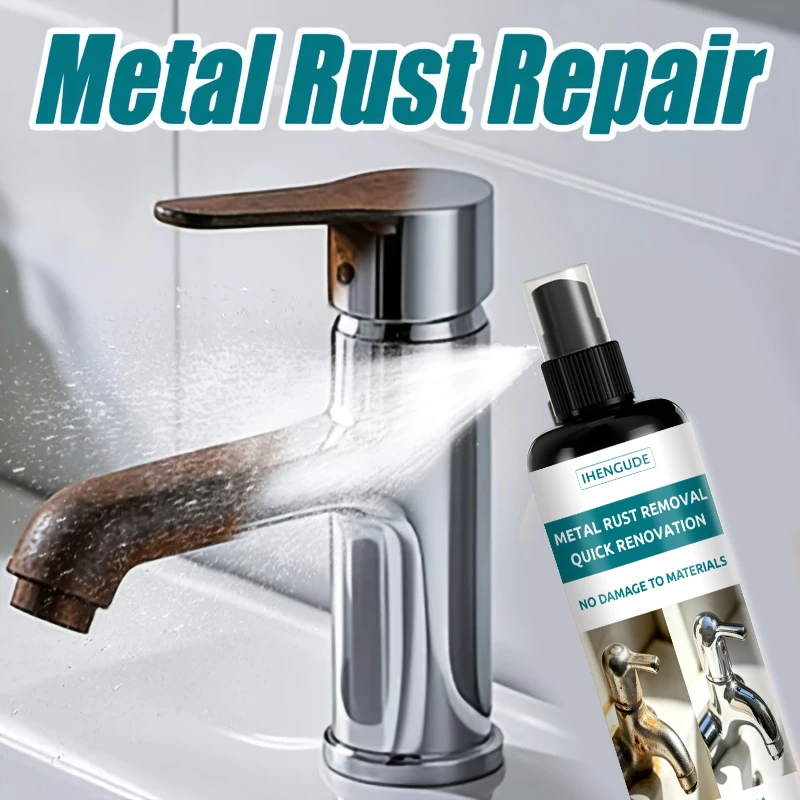 Powerful Metal Polishing Spray, Specifically Designed for Faucets, Shower Heads, Kitchen Hardware, and Surfaces. Effectively Repairs Scale, Rust Stains, and Dull Oxidation Layers.