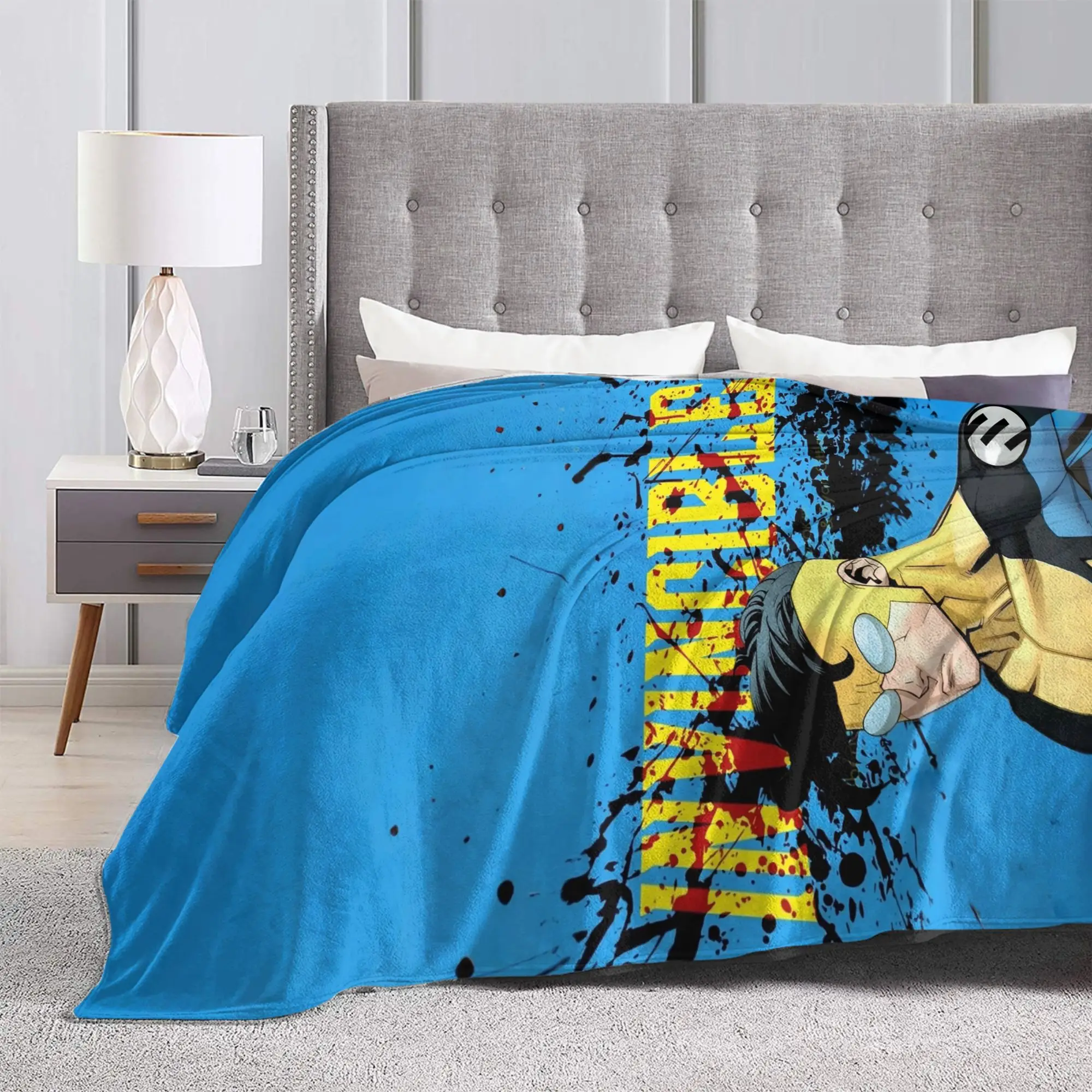 Soft Warm BlanketKids Adult Decorative I-Invincible-S Bedding Throws  Flannel Bedspread For Outdoor Comfortable Sofa Bed Cover