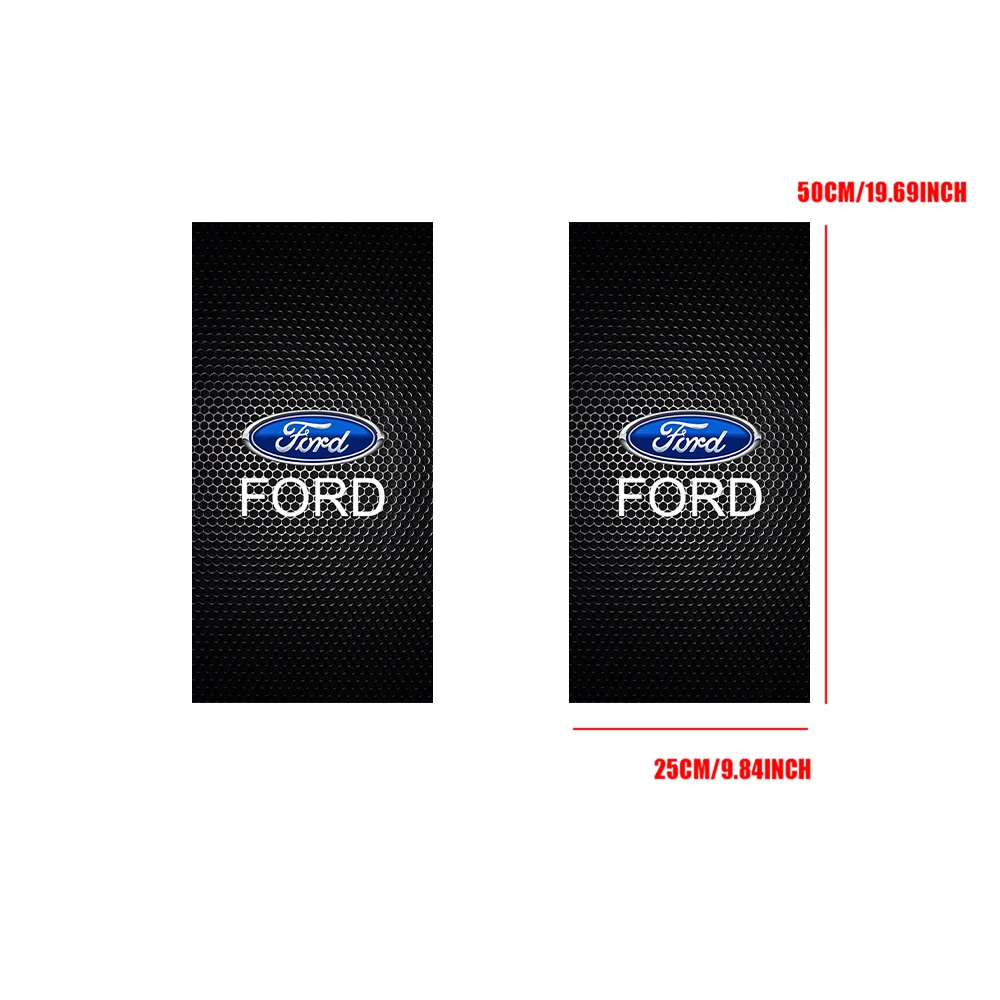 2pcs Car Styling Door Center Pillar Sticker Decoration Auto Exterior Accessories For Ford Focus Kuga Mk3 Mondeo Mustang Fusion view 3