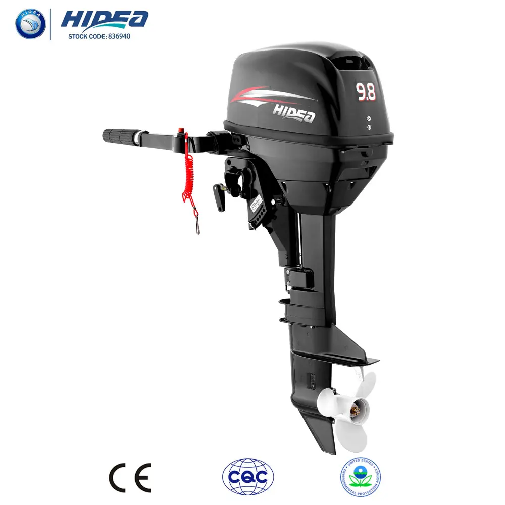 

Hidea CE Approved 2 Stroke 9.8hp Outboard Engine For Sale Rear Control Short Shaft 9.8F