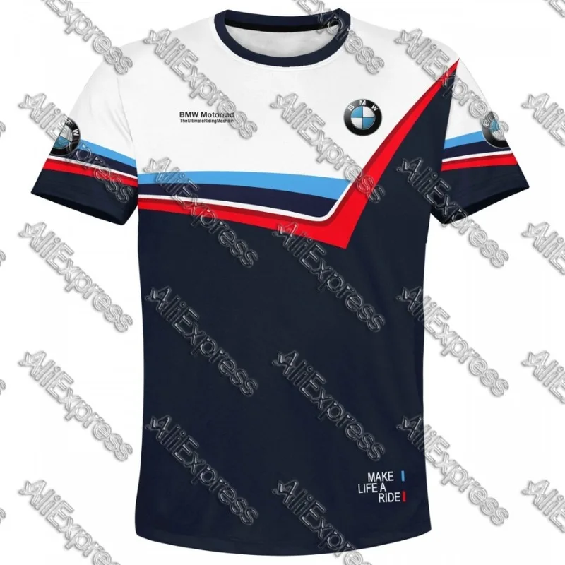

BMW Ultimate Racing Motorcycle Driving T-Shirts Men Women Breathable Fast Dry Sports O-Neck Long Sleeve for Motorcar Enthusiasts