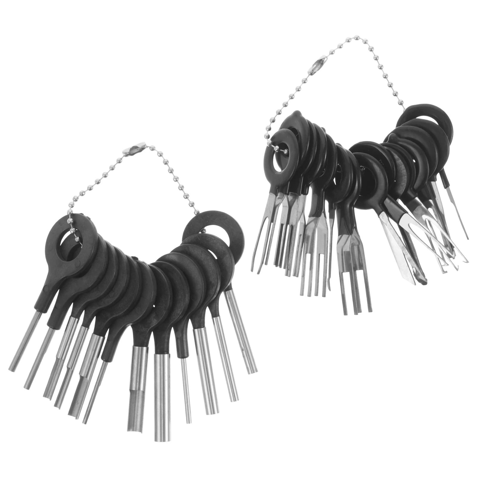 

28pcs Pin Removal Tool Kit Stainless Steel Needle Extractor Car Terminal Harness Electrical System Tools Connector Wire Removal