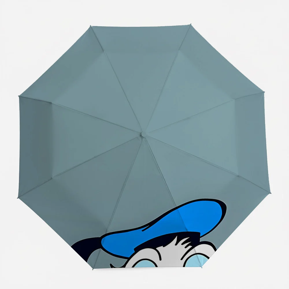 

Автоматический складной зонт с принтом милых мультяшных персонажей, ветрозащитный и водонепроницаемый дорожный зонт для детей и взрослых, портативный