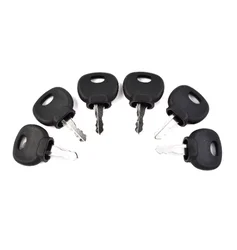 1/6/10Pcs Car Ignition Key Plant Application Spare 14607 For Jcb Bomag Manitou Tractor Excavator Start Switch Door Lock