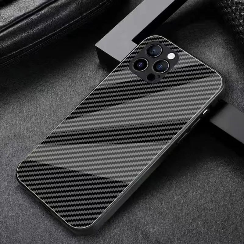 New Carbon fiber BMW Logo Phone Case for iPhone 16 Pro 11 12 13 14 Pro 15 Pro Max 7 8 Plus XR XS MAX Soft Edge Cover Sticker - view 2