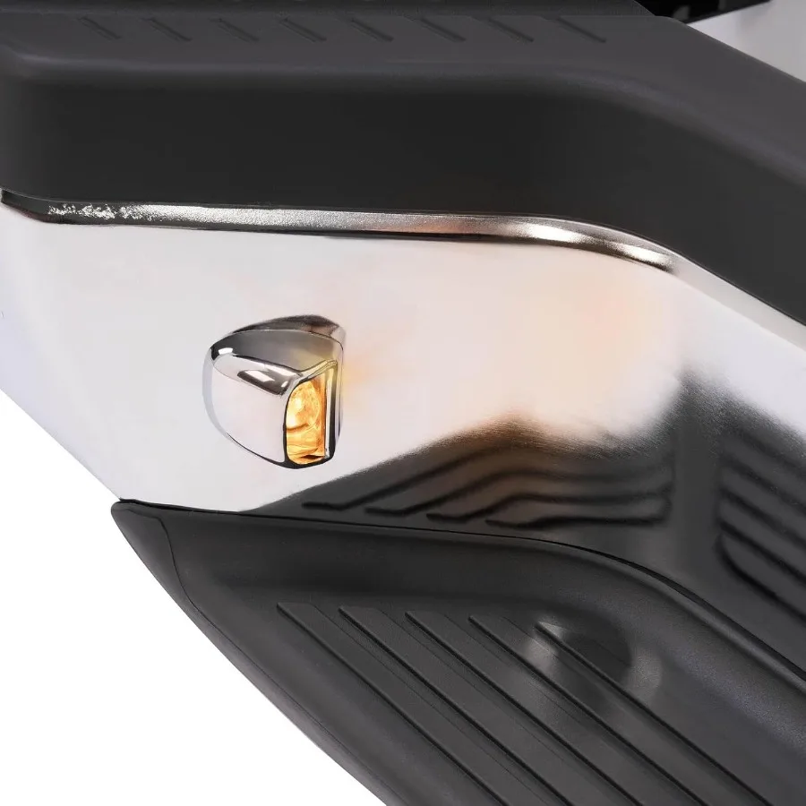 مجموعة المصد الخلفي بلمسة نهائية من الكروم متوافقة مع موديلات Nissan Frontier XE SE 19982004 تتميز بحامل تثبيت مصنوع من Ste #5