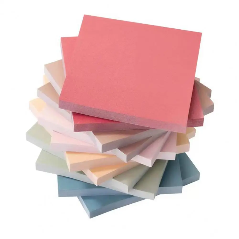 

6/12Pcs 7.5CM Colorful Sticky Notes 50 Sheets/Pad Self-Stick Note Pad Sticking Power Memo Post Stickies Office School Supplies