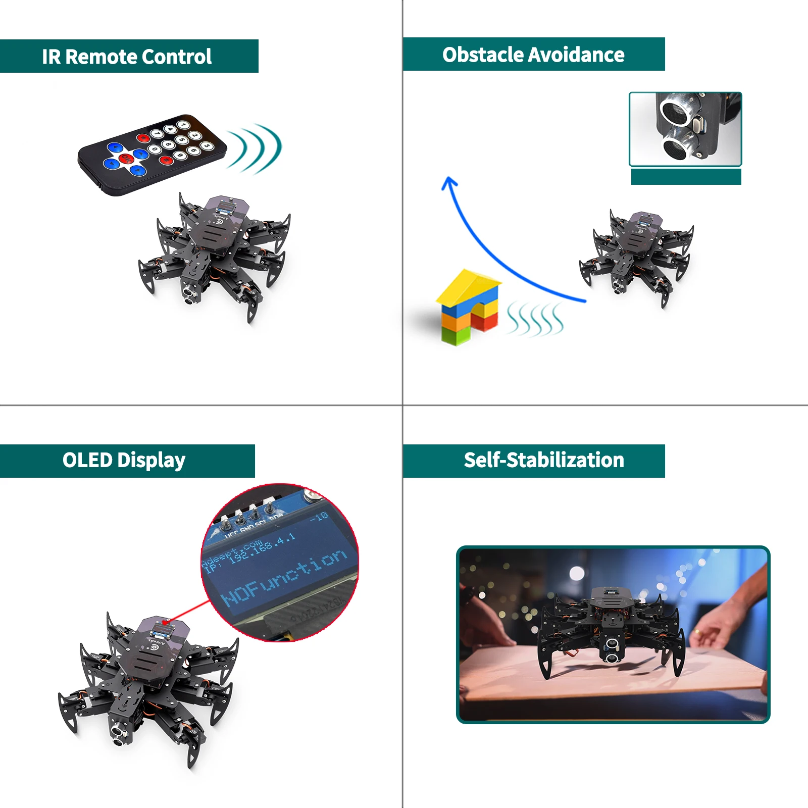 Picture 5: Adeept Hexapod Spider Robot Kit for Arduino with Android APP and Python GUI