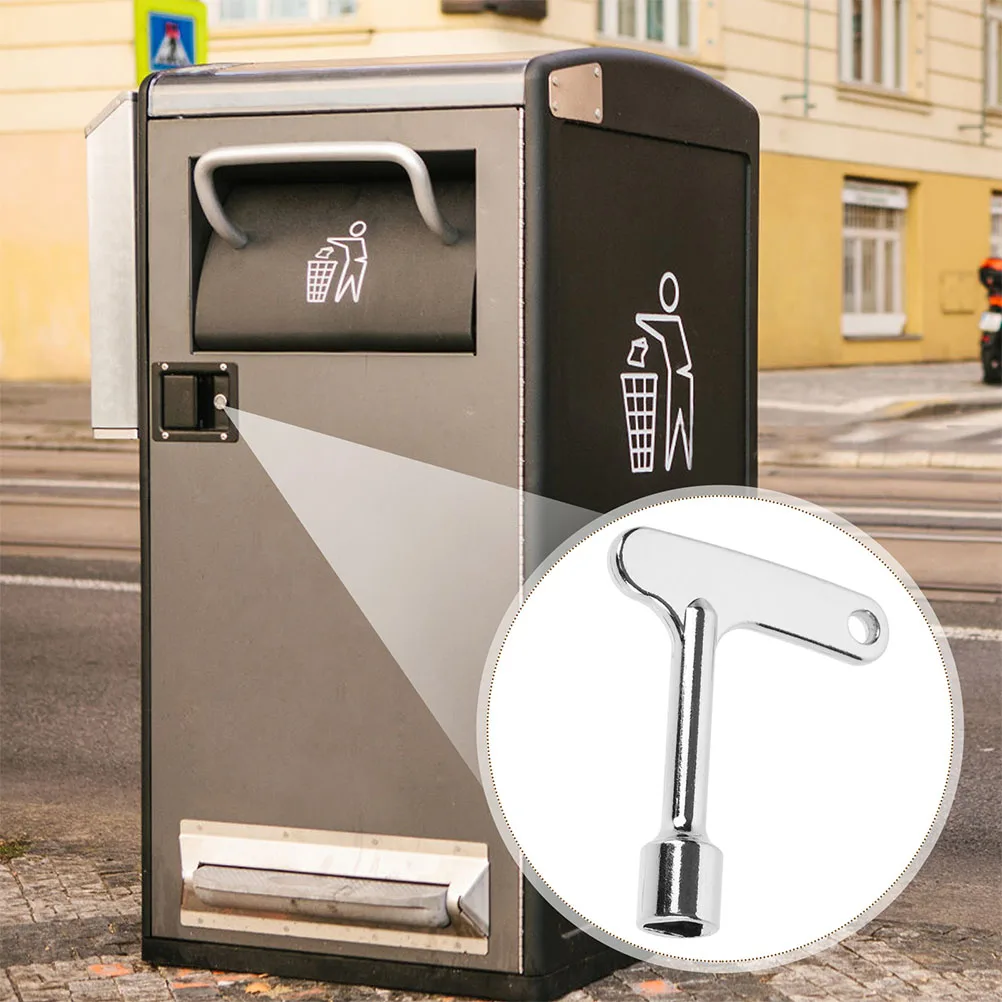 

4pcs Triangle Material Lightweight Garbage Bin Key Trash Cans Keys RV Can Key Cabinet Keys Safe Reliable