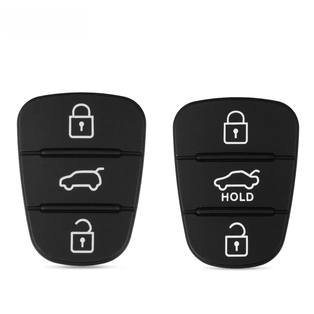 

Сменная резиновая кнопка для Hyundai Solaris Accent Tucson l10 l20 l30 Kia Rio Ceed, флип-пульт дистанционного ключа автомобиля