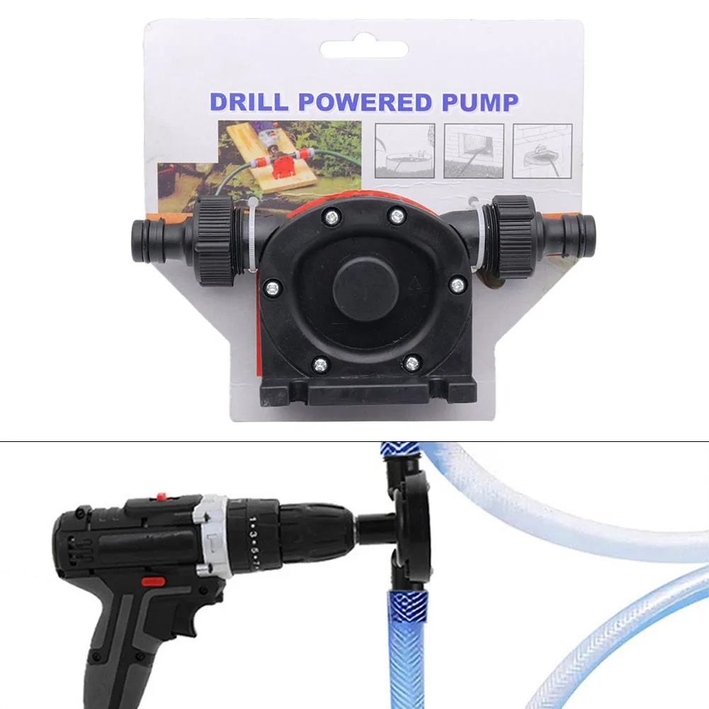 Flood Control Pump Electric Drill Pump Flood Water Management Handheld Pump Design Metal And Plastic Construction