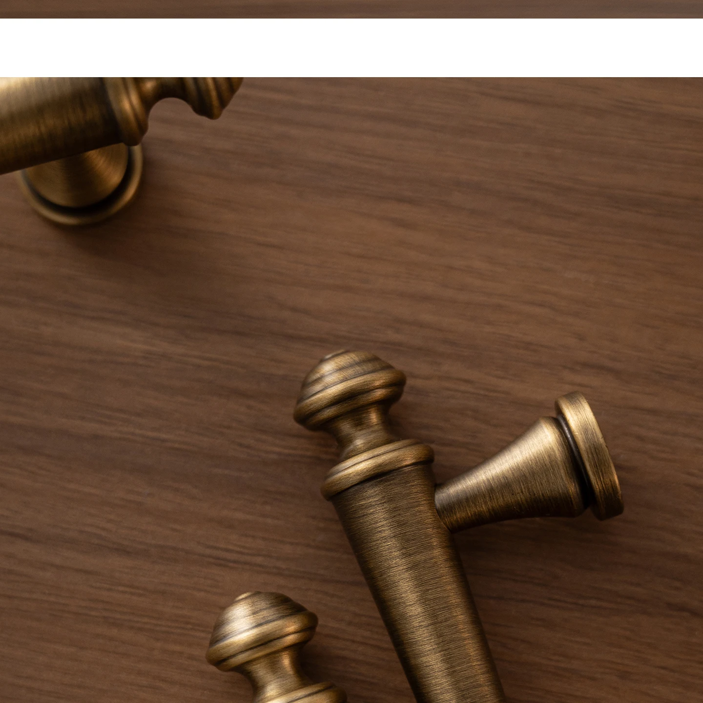 Antique brushed brass cabinet pull 25