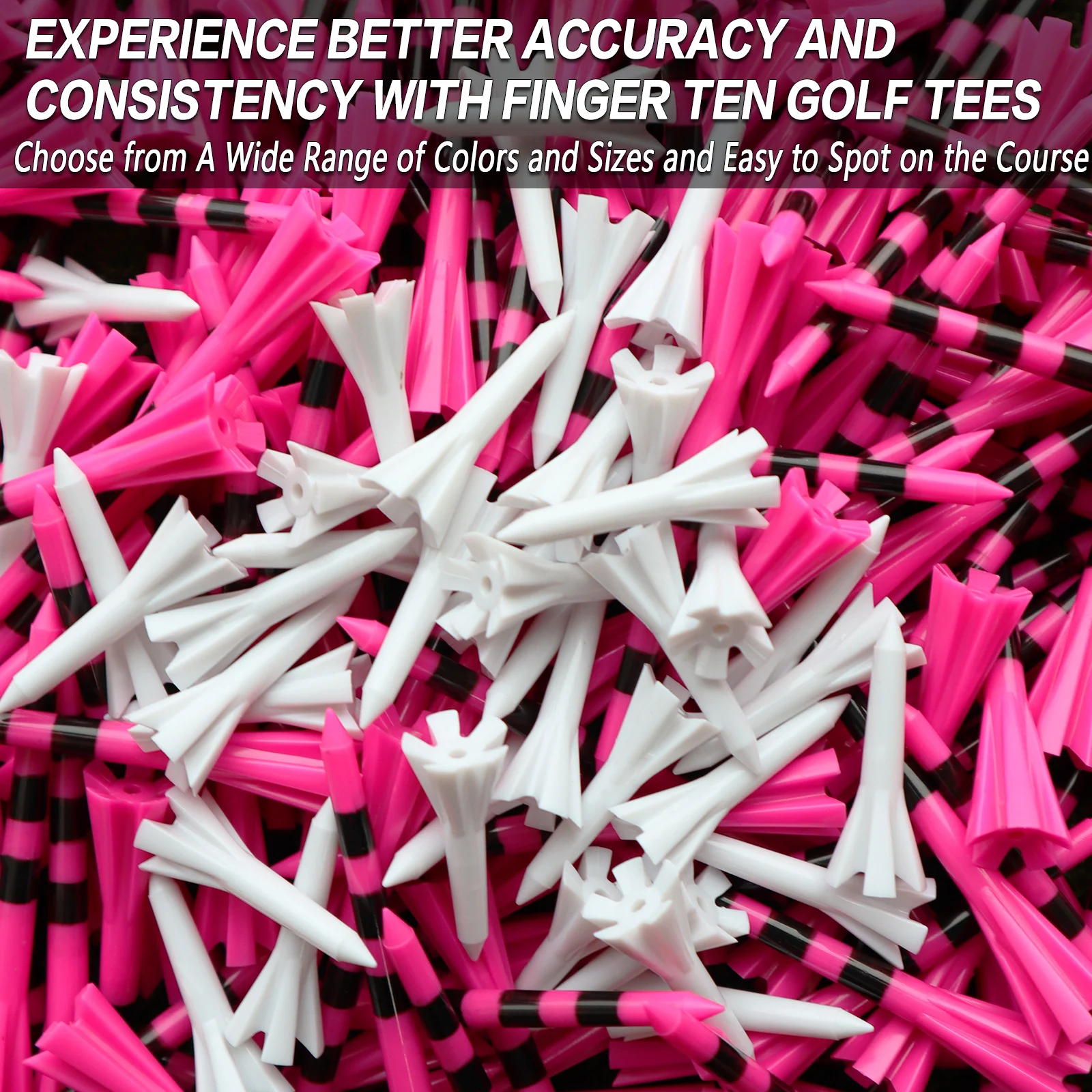 تي شيرتات جولف غير قابلة للكسر من البلاستيك 80 3 1/4 بوصة أو 2 3/4 بوصة مع تي شيرتات حديدية مقاس 20 1 1/2 بوصة، مقاومة منخفضة