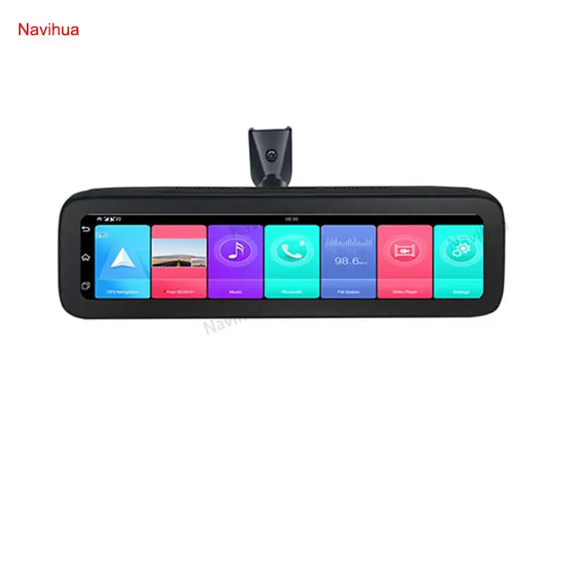 NaviHua Android IPS Touch Screen 12 Inch 4K Full HD 1080P GPS WIFI Loop Video Recorder Car DVR Black Box Driving Recorder