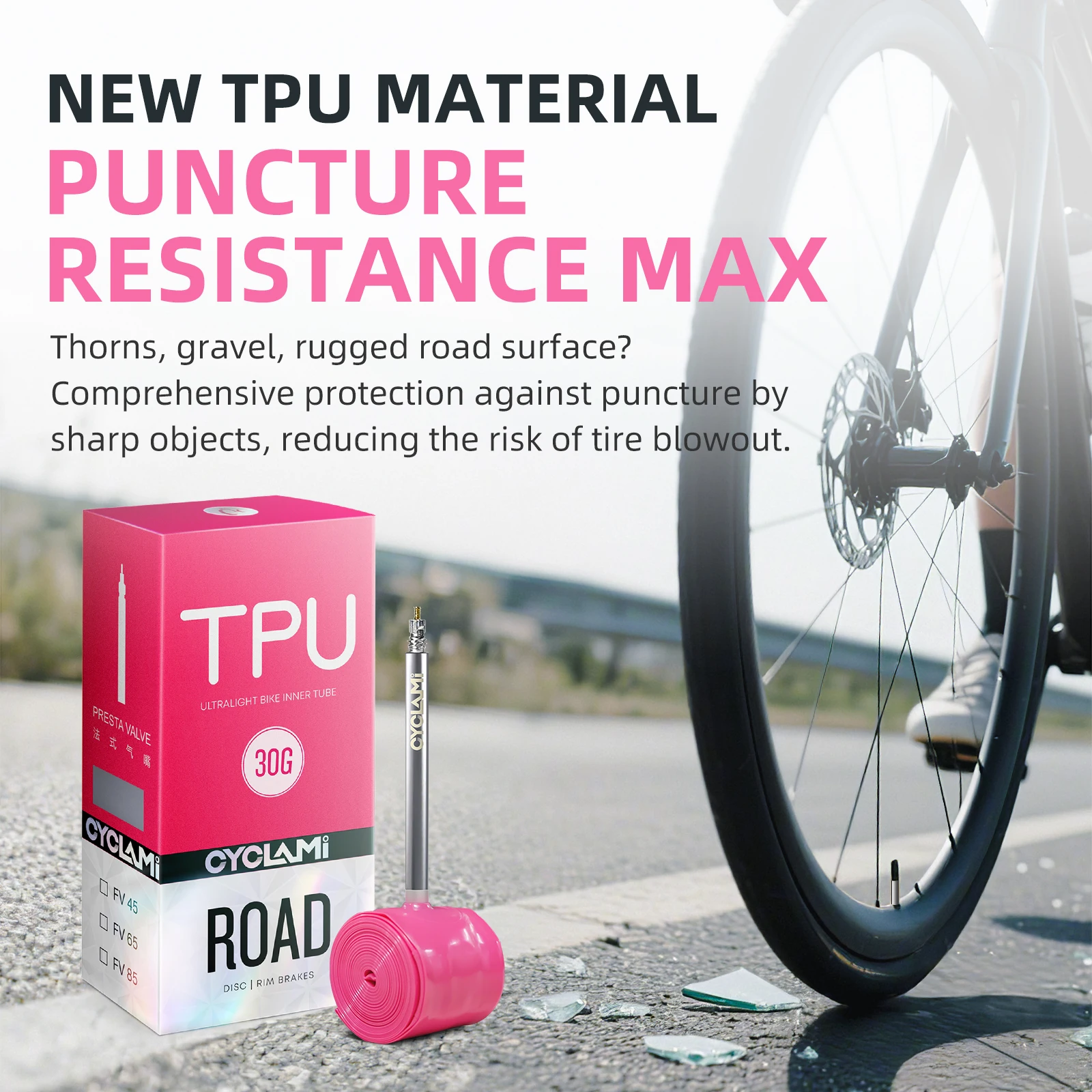 2PC CYCLAMI自転車インナーチューブ ステンレス鋼製 - Inner Tube 700C のレビューと価格