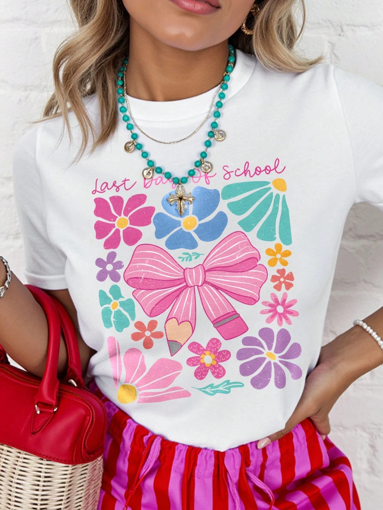 

Cute Mexican Axolotl Blob Blue & Pink Summer Funny Printed Crew Neck Casual T-Shirt Graphic Tees Women Tops Y2k Ladies Clothes
