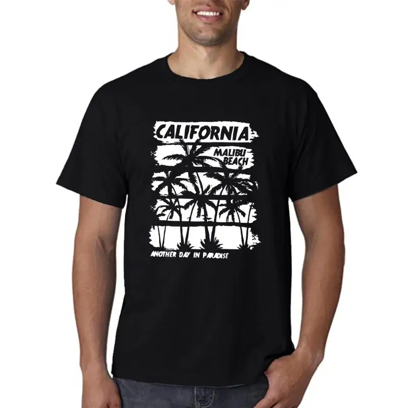 

High-Quali 00% Cotton California Print Men's T-irt Casual Slim Fit Nine-Quarter Sve Youth Faion Henry Collar irt