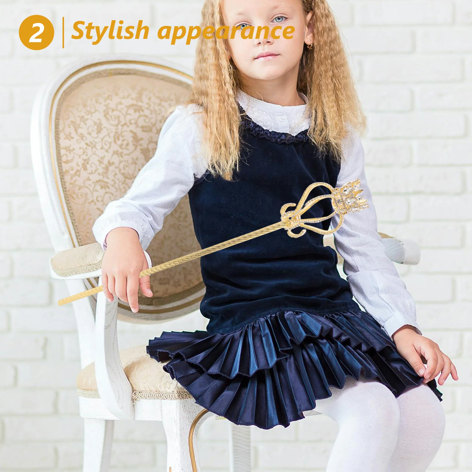Krone Zauberstab Fee Strass Zepter Kostüm Prop Für Kinder Mädchen Prinzessin Party Cosplay Bühne Leistung Geburtstag