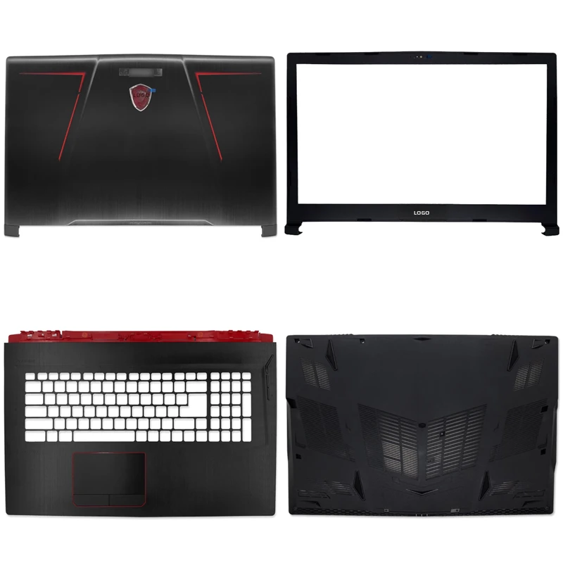 

New For MSI GE73 GE73VR MS-17C1 MS-17C5 17C3 Laptop LCD Back Cover Front Bezel Upper Palmrest Bottom Base Case Keyboard Hinges