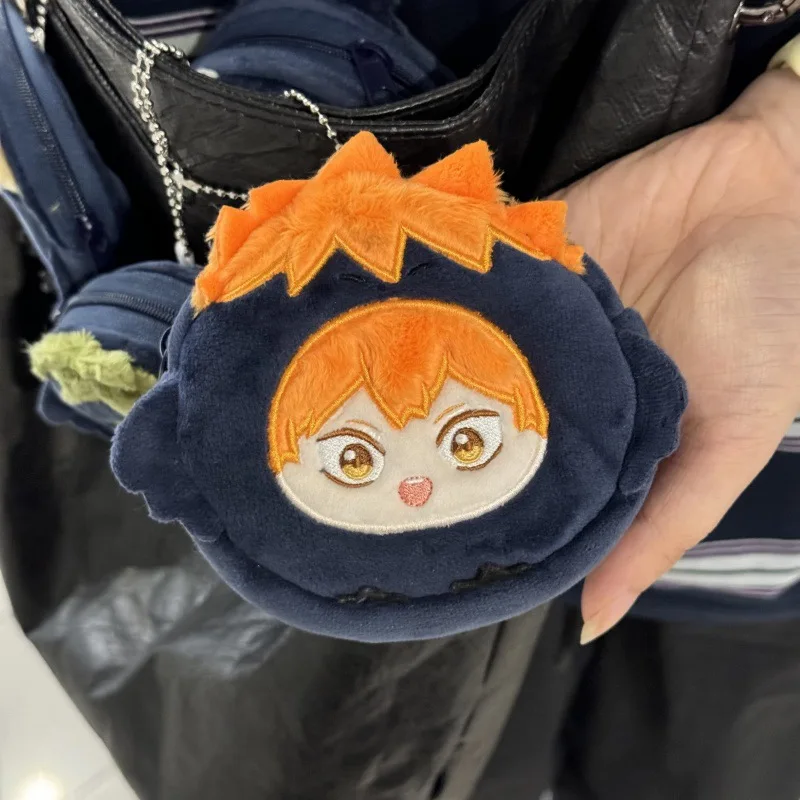 新しいハイキュー!! ぬいぐるみバックパックかわいいアニメ周辺ぬいぐるみクロスボディバッグ日向、影山、月島タダシビッグヘッドバッグ