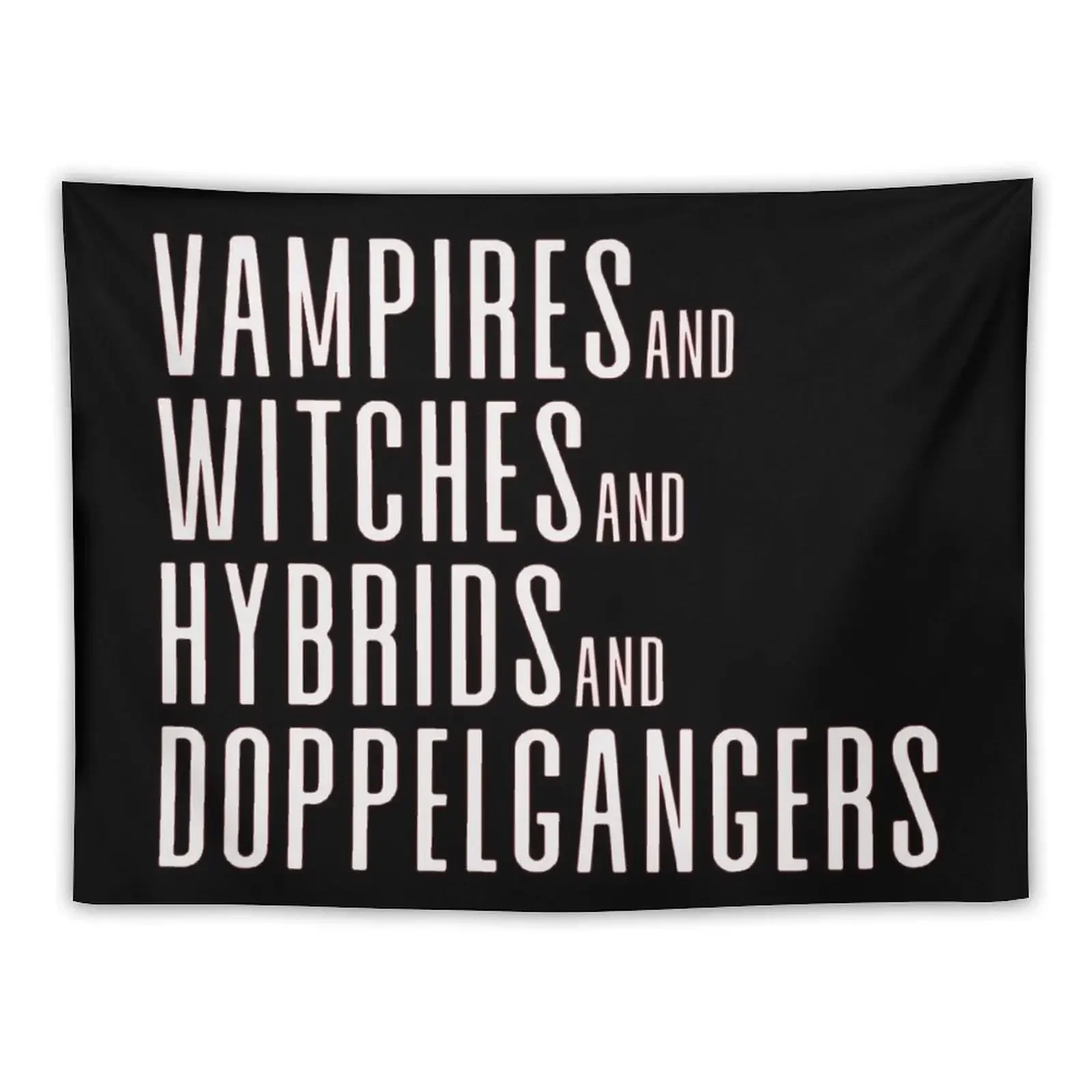 Vampires&Witches&Hybrids&Doppelgangers Tapestry Wall Decor Room Decoration Accessories Tapestry