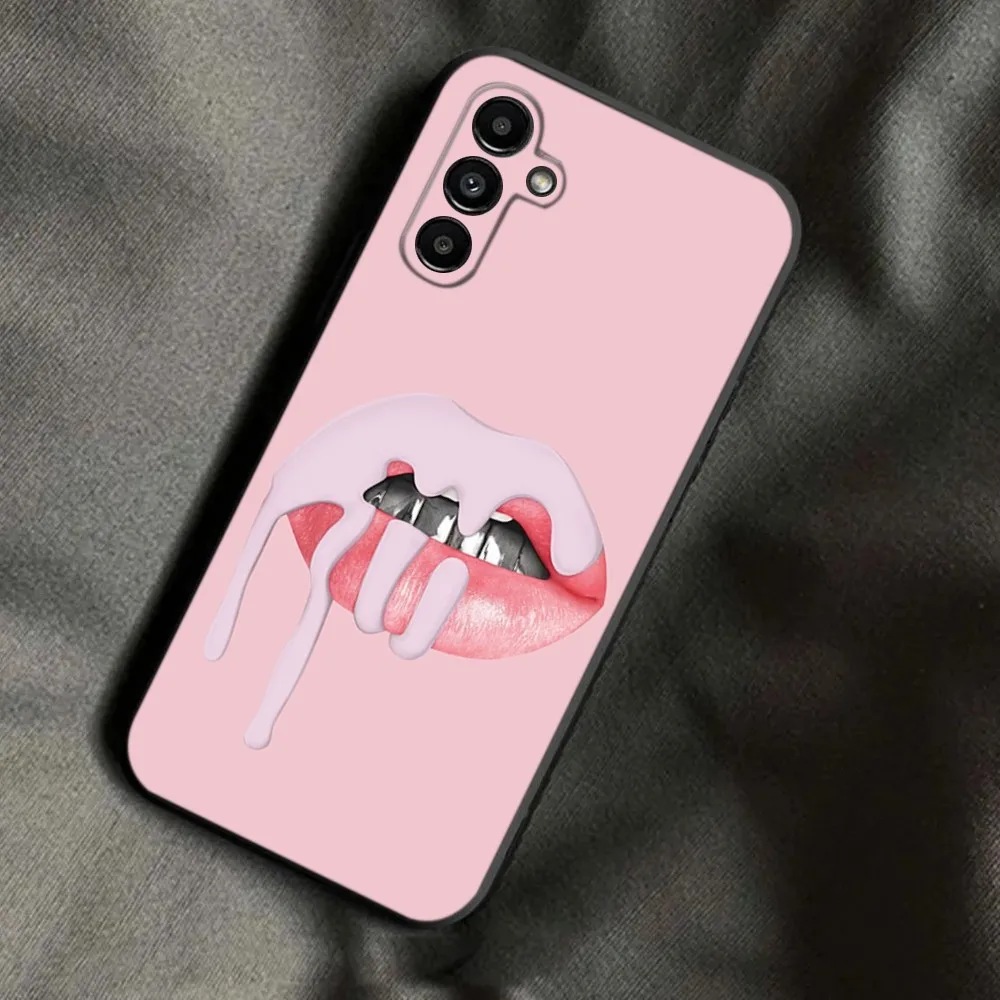 K-Kylie-Jenner Phone Case For Samsung Galaxy A13,A21s,A22,A31,A32,A52,A53,A71,A80,A91 Soft Black Phone Cover