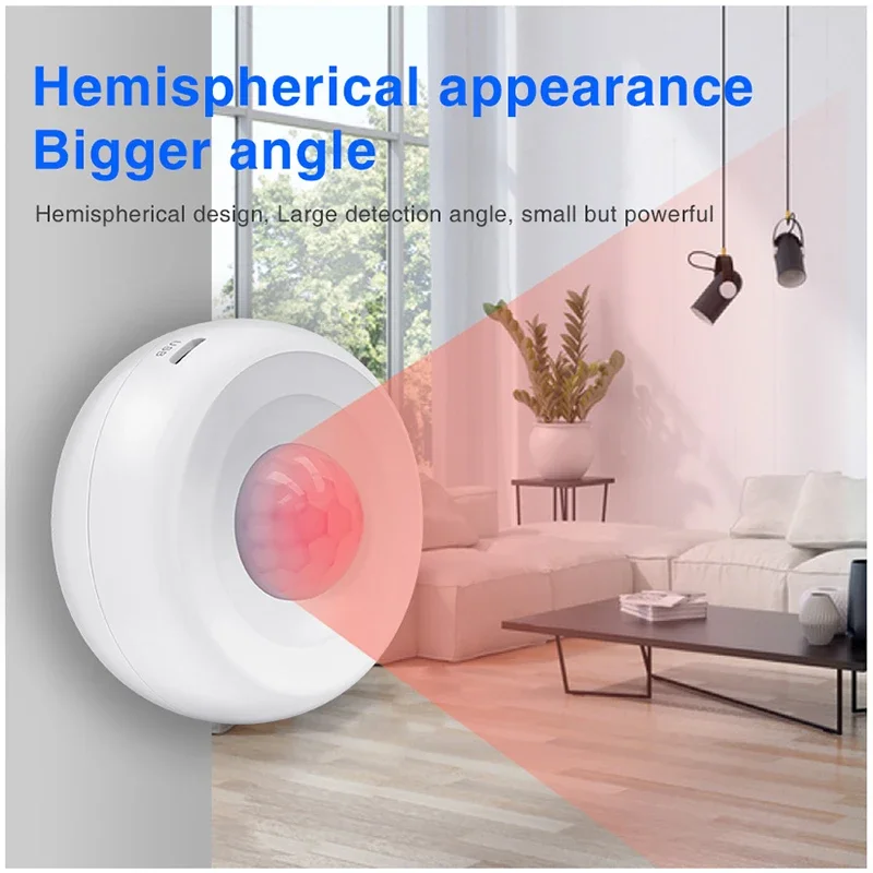 Zigbee Ewelink Human Lnfrared Motion Sensor With High Sensitivity For Real-Time Smart Linkage, Managed Via Ewelink App.