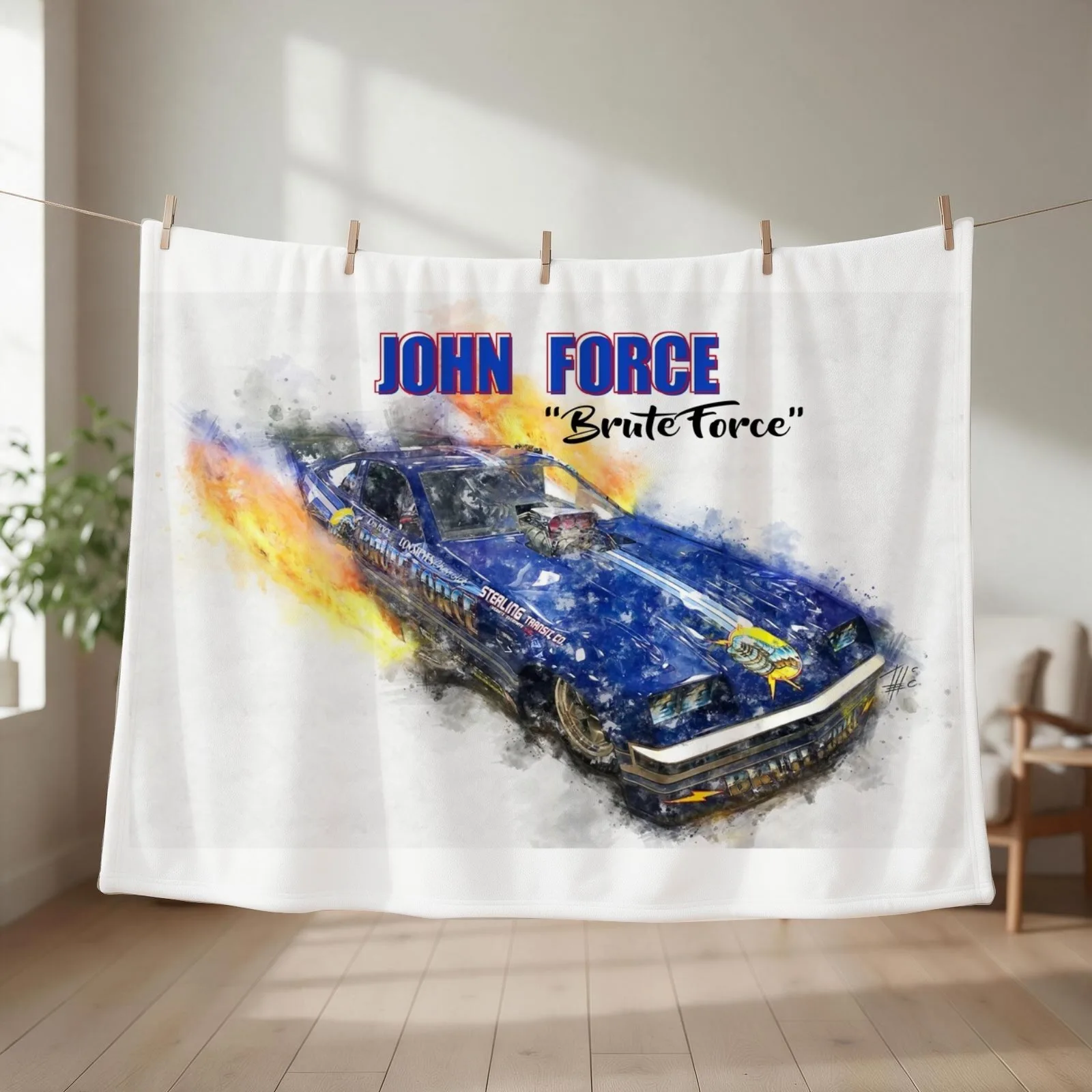 John Force Brute Force Throw Blanket Extra Large Throw Shaggy heavy to sleep Blankets For Bed Blankets