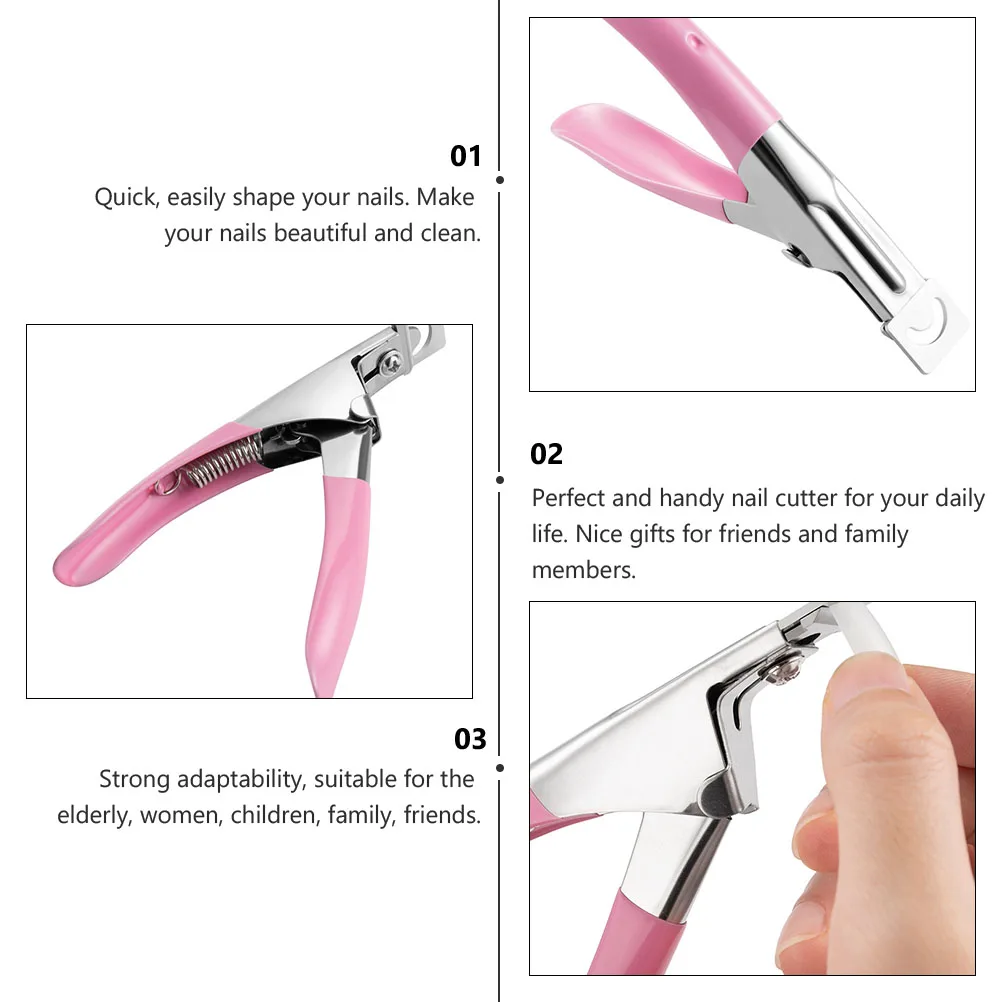 3 Pcs Nail Clippers Tools for Nails Toenail Pedicure Lightweight Ergonomic Stainless Steel Practical Nail Trimmer