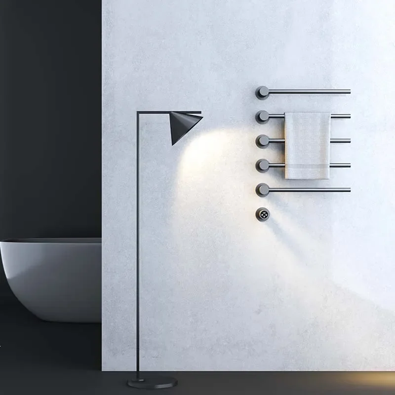 Electric Towel Rack Carbon Fiber Heating Bar Intelligent Temperature Control Concealed Bathroom Warmer for Bath Towels Dryer