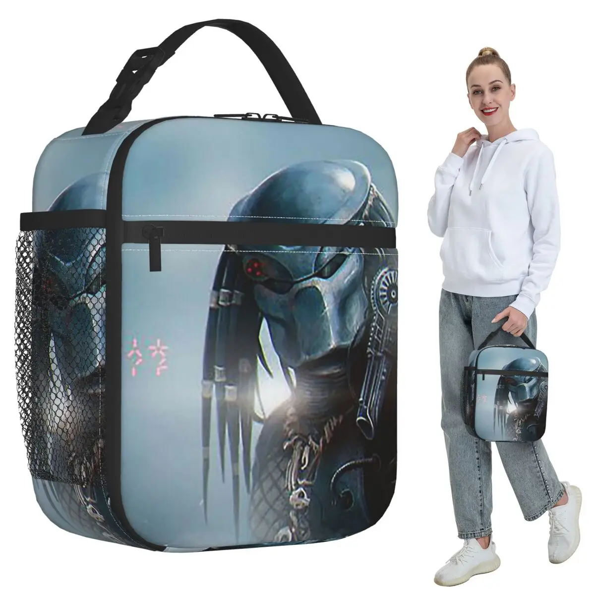 

Термоизолированная сумка для обедов Predator для женщин, офисная термосумка-холодильник, портативный контейнер для еды