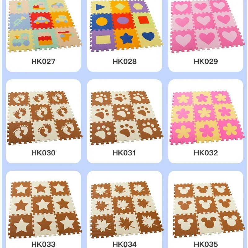 Baby Play Mat 30x30cm Kids EVA Foam Puzzle Carpet Interlocking Floor Tiles Educational Alphabet Numbers Activity Gam Floor Mats