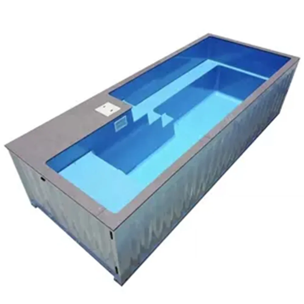 Whole Piece Fiberglass Container Pools 20ft 40ft Family Outdoor Home Swimming Pool