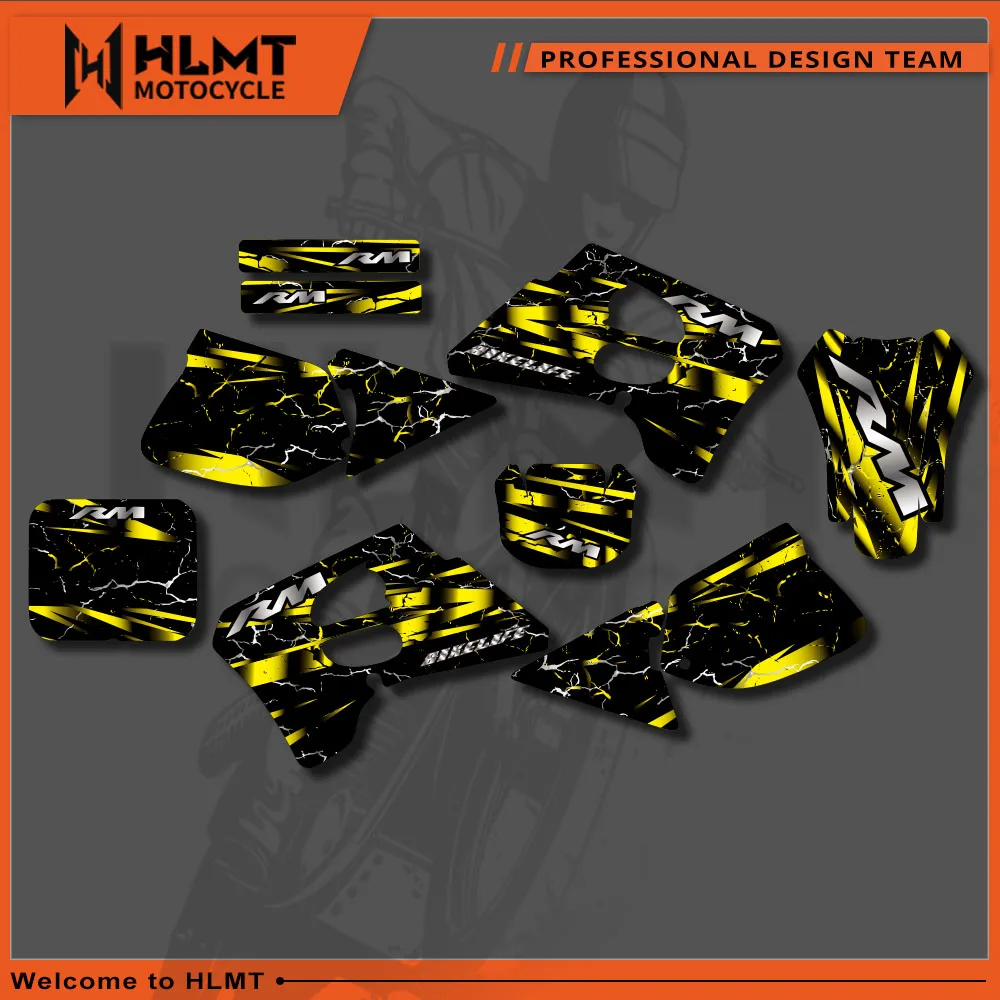 Para Suzuki RM125 RM250 RM 125 250 1993 -1995 pegatinas de motocicleta gráficos de plástico calcomanías de fondos Protector regalo personalizado